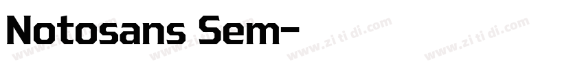 Notosans Sem字体转换